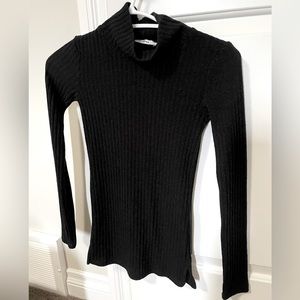 Aritzia Wilfred Free Longsleeve Black XXS Tamu Turtleneck